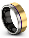 Buddhism Promise Band for Woman Tungsten Matte 8mm Engagement Guys Bands - Charming Jewelers