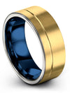 Tungsten Promise Ring Tungsten Rings for His 18K Yellow Gold 18K Yellow Gold - Charming Jewelers