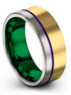 Plain Promise Band for Him and Her Guy Wedding Band