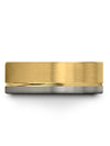 Metal Wedding Ring for Ladies Wedding Rings 18K Yellow Gold Tungsten Matching - Charming Jewelers