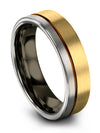 Wedding Rings Tungsten Rings for Woman&#39;s 6mm Brushed Simple Ring Set Promise - Charming Jewelers