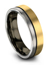 Men Brushed Promise Rings Tungsten Carbide Engagement Men Rings Jewelry - Charming Jewelers