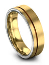 Personalized Promise Band for Mens Fiance and Husband Wedding Rings 18K Yellow - Charming Jewelers