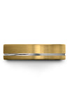 Wedding Bands for Guy and Guy Tungsten 18K Yellow Gold Rings 18K Yellow Gold - Charming Jewelers
