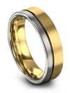 Jewelry Anniversary Ring for Male Dainty Bands Plain 18K Yellow Gold Band Rings - Charming Jewelers