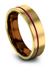 Guy 18K Yellow Gold Promise Rings Set Tungsten 18K Yellow Gold Bands 18K Yellow - Charming Jewelers
