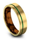 Tungsten Wedding Rings 18K Yellow Gold Tungsten Engagement Guy Bands Woman - Charming Jewelers