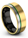 Tungsten Wedding Ring for His and Husband Rare Tungsten Rings Engagement Male - Charming Jewelers