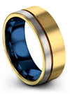 Groove Wedding Bands Guy Woman&#39;s Bands Tungsten Engraved Rings Sets for Her - Charming Jewelers