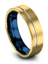 Minimalist Wedding Rings Mens Tungsten Bands for Female Custom Engraved Rings - Charming Jewelers