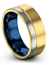 Mens Metal Wedding Rings Tungsten Engraved Ring for Mens Engagement Ring - Charming Jewelers