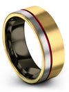 Plain Wedding Ring Man Cute Tungsten Rings Engagement Band for Couples - Charming Jewelers