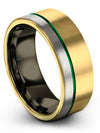 Tungsten Wedding Bands Carbide Tungsten Wedding Rings for Guy Handmade Men&#39;s - Charming Jewelers
