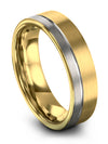 Ladies Promise Bands Matching Tungsten Band for Couples Promise Bands 18K - Charming Jewelers