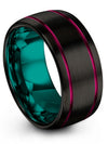 Wedding Rings 10mm Mens Tungsten Band Lady Metal Band Men&#39;s Present - Charming Jewelers