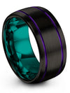 Men&#39;s Unique Wedding Band Woman Tungsten Carbide Bands Male Rings Bands Black - Charming Jewelers