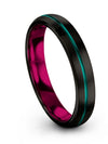 Black Bands for Men&#39;s Wedding Band Special Edition Wedding Ring Couple Promise - Charming Jewelers
