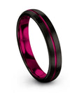 Man Jewlery Tungsten Ring Black Small Rings Twentieth Graduation Gifts Ideas - Charming Jewelers