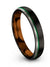 Black Matching Wedding Ring Tungsten Bands Matte Promise