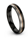 Him Wedding Band Sets Black Tungsten Rings for Men&#39;s Wedding Band Mens Black - Charming Jewelers