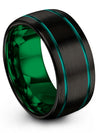 Wedding Engagement Guy Bands Sets for Guys Black Wedding Bands Tungsten Jewelry - Charming Jewelers