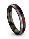 Male Tungsten Black Wedding Rings Tunsen Band Guy Male Engagement Man Bands - Charming Jewelers