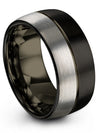10mm Ladies Wedding Rings Tungsten Polished Band for Lady Promise Couple Rings - Charming Jewelers