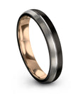 Her Wedding Ring Tungsten Wedding Bands for Female Black Everyday Band Birth - Charming Jewelers