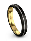 Tungsten Carbide Anniversary Band Set Tungsten Satin Ring for Female Coupled - Charming Jewelers