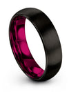 Black Rings for Lady Wedding Ring Male Ring with Tungsten Personalized - Charming Jewelers