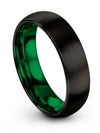 Black Wedding Ring Tungsten Black Ring for Woman&#39;s Promise Bands for Boyfriend - Charming Jewelers