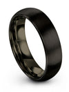 Black Tungsten Rings for Ladies Promise Ring Tungsten Bands for Lady Line Band - Charming Jewelers