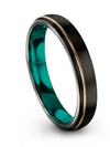 Guys Wedding Rings Black and Tungsten Brushed Tungsten Black Rings for Womans - Charming Jewelers