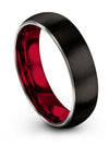 Wedding Bands Matching Sets Woman&#39;s Black Tungsten Carbide Wedding Band Rings - Charming Jewelers