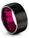 Wedding Rings Black Guy Black Tungsten Wedding Ring Couples Matching Jewelry - Charming Jewelers