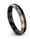 Tungsten Men Promise Ring Wedding Bands Tungsten Carbide 4mm Woman Bands Men&#39;s - Charming Jewelers