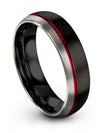 Bands Anniversary Ring Woman&#39;s Tungsten Ring for Male 6mm Husband Hand Couples - Charming Jewelers