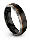 Ladies Brushed Wedding Rings Black Tungsten Engagement Woman Band Promise Ring - Charming Jewelers