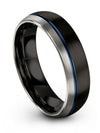 Black Wedding Ring Sets Him and Girlfriend Mens Tungsten Wedding Rings Black - Charming Jewelers