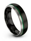 Carbide Anniversary Ring Tungsten Bands for Man Wedding Rings Solid Black Bands - Charming Jewelers