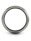 Black Rings for Man Wedding Bands Carbide Tungsten Wedding Band Woman&#39;s Black - Charming Jewelers