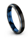 Men Engagement Female and Wedding Bands Man Tungsten Rings Black Promise Bands - Charming Jewelers