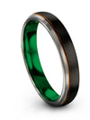 Wedding Anniversary Ring Black Tungsten Wedding Rings for Couples Matching Dad - Charming Jewelers