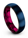Wedding Bands for Guys Lady Blue Wedding Bands Tungsten Carbide Matching Band - Charming Jewelers