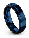 Promise Band Blue Tungsten Carbide Tungsten Carbide Band 6mm Matching - Charming Jewelers