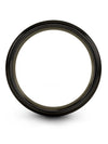 6mm Black Line Anniversary Ring Wedding Rings Sets Tungsten Carbide Ring 6mm 13 - Charming Jewelers