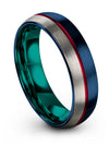 Lady Wedding Bands Blue Tungsten Wedding Rings for Guy Woman Blue Ring Fashion - Charming Jewelers