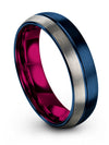 Wife Wedding Band Tungsten Rings Band for Woman&#39;s Couple Jewelry Birth Day Blue - Charming Jewelers