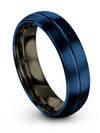 Guys Wedding Rings 6mm Carbide Tungsten Rings Middle Finger Bands for Guys - Charming Jewelers