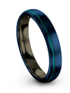 Wedding Ring for Both Lady and Men&#39;s Tungsten Blue Ring Handmade Blue Jewelry - Charming Jewelers